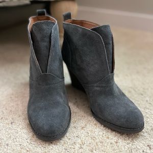 Lucky Brand Suede Wedge Bootie
